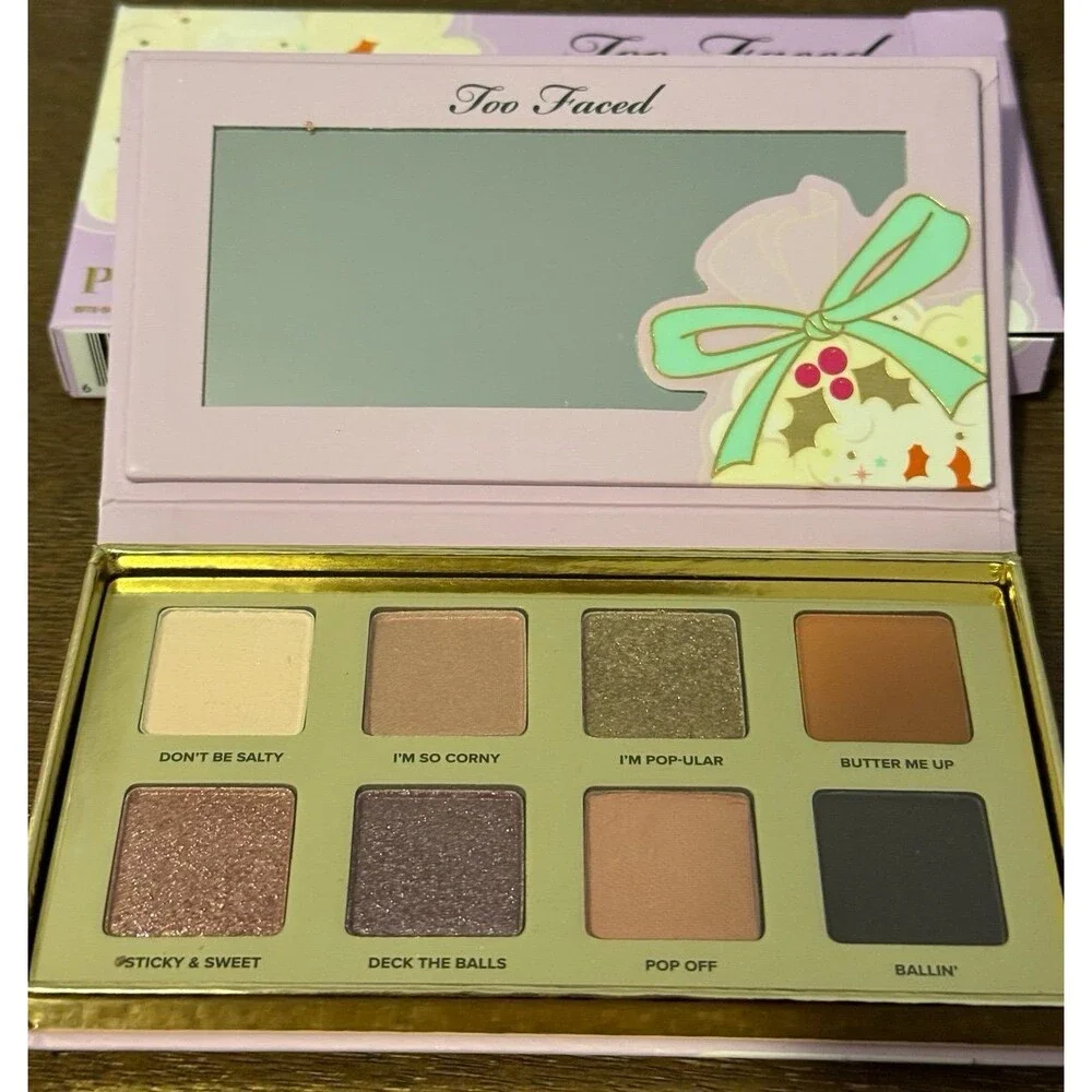 NIB Too Faced Popcorn Balls eyeshadow palette matte shimmer